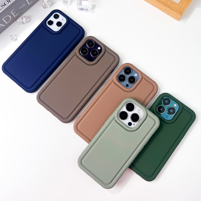 พร้อมส่งในไทย⛅️ T4S37 เคสมินิมอลสีพื้นกันกระแทก☄️ minimal  เคสสำหรับ iPhone case เคสไอโฟน 13Promax,1