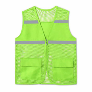 Reflective safety vest เสื้อกั๊กสะท้อนแสงเพื่อความปลอดภัย รุ่นระบายความร้อน เสื้อกั๊กจราจร เสื้อกั๊กทำงาน