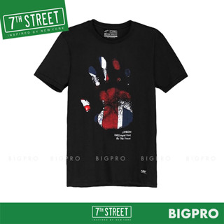 7th Street เสื้อยืด แนวสตรีท รุ่น มือ (ดำ) OHD002 ของแท้