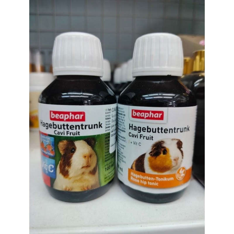 Beaphar Hagebuttentrunk 100ml. วิตามินน้ำ เกลือเเร่ วิตามินสำหรับหนูเเกสบี้