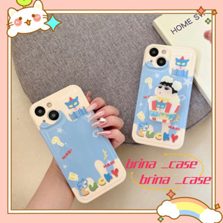 ❤️ส่งของขวัญ❤️ เคสไอโฟน 11 12 13 14 Pro Max เครยอนชินจัง การ์ตูน ความนิยม แฟชั่น เรียบง่าย Case for iPhoneป้องกันการตก