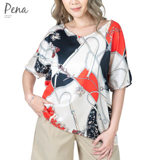 Pena house เสื้อเบลาส์แฟชั่น  คอวี POSS062302