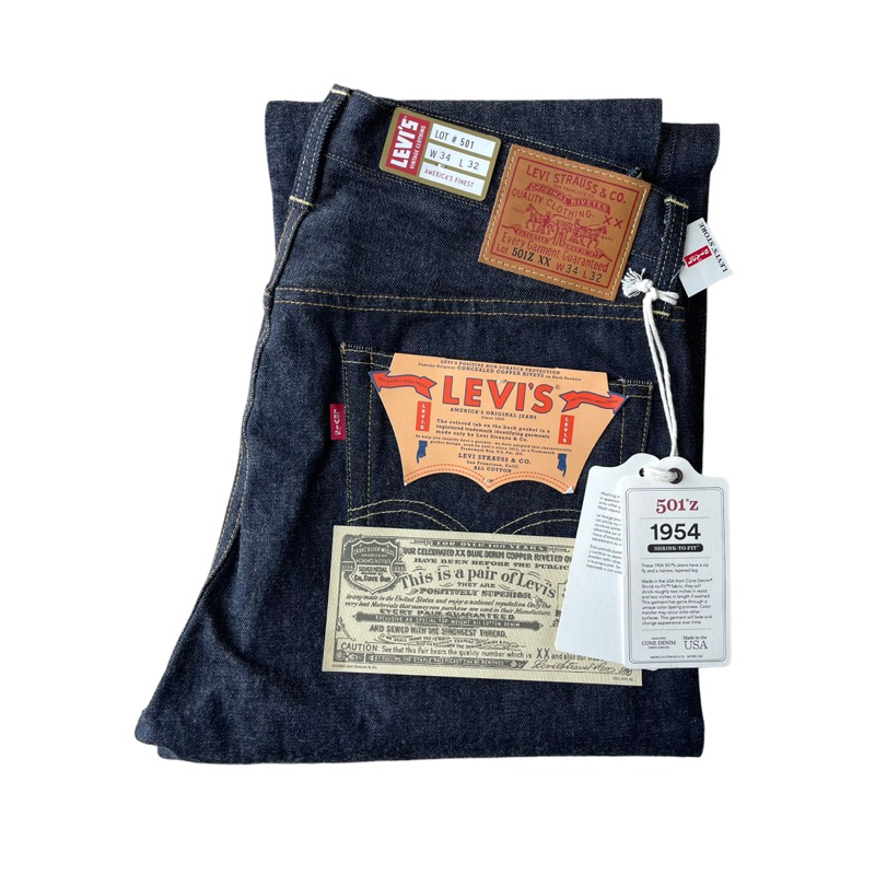กางเกงยีนส์ ลีวายส์ LEVI'S LVC 1954 501ZXX Made in USA ของใหม่มือ 1 ป้ายครบ