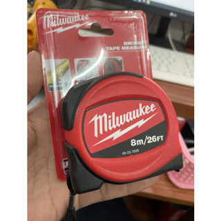 MILWAUKEE ตลับเมตร รุ่น  48-22-7826 RED 8M / 26ft สินค้าเเท้รับประกันจากผู้เเทนจำหน่าย