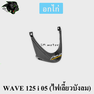 อกไก่ WAVE 125 i 05 (ไฟเลี้ยวบังลม) เคฟล่าลายสาน 5D พร้อมเคลือบเงา ฟรี!!! สติ๊กเกอร์ AKANA 1 ชิ้น