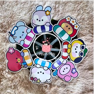 พร้อมส่ง💗bt21 พัด minini hand fan summer sky