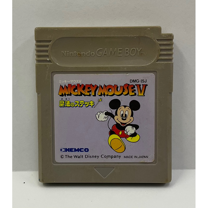 ตลับแท้ [GB] [0242] Mickey Mouse V: Mahou no Stick (Japan) (DMG-I5J) Magic Wands! Gameboy Game Boy O