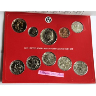 ชุดเหรียญ USA Mint Set 10  เหรียญ ปี 2019-D