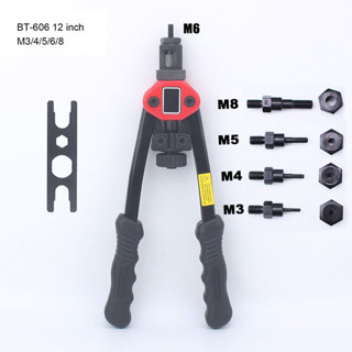 Manual Rivet Nut Machine Set Riveter Nosepiece Riveting Tools Threaded Repairing Insert Insert Tool Threaded Riveter