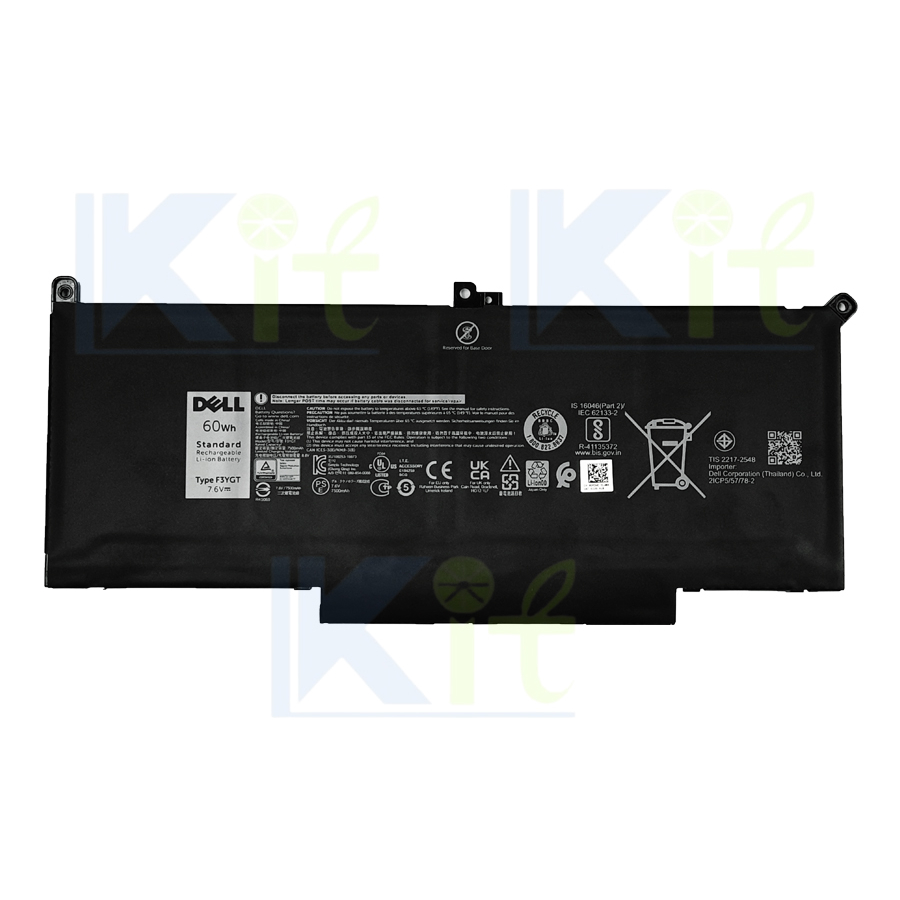 Dell Battery แบตเตอรี่ Dell Latitude F3YGT 7480 7280 7290 7390 7490  5300 ของแท้