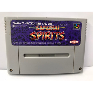 ตลับแท้ SFC Samurai Spirits (Japan) สินค้ามือสองนำเข้าจากญี่ปุ่น Super Famicom (SHVC-A7SJ)