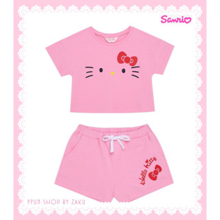 ชุดเซ็ท sanrio สีชมพูลายคิตตี้