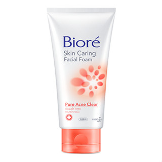 BIORE Facial Foam Pure Acne Clear 100g.บิโอเร เฟเชี่ยล โฟม เพียว แอคเน่ เคลียร์