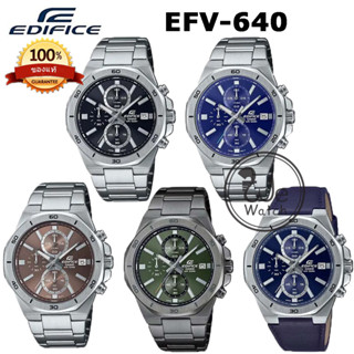 CASIO Edifice รุ่น EFV-640 ของแท้ 100% Chronograph นาฬิกาผู้ชาย ประกัน CMG 1 ปี EFV EFV640 EFV-640