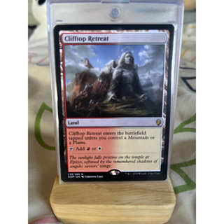 การ์ด MTG Clifftop Retreat Land Magic the Gathering EDH รุ่น DOM สภาพ Nm