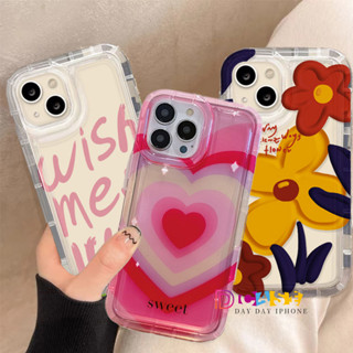 เคสนิ่มทีพียู For iPhone 11Pro 13Pro 14 13 12 11 Pro Max 7 8 Plus X XR XS Max เคสนิ่มใสถุงลมนิรภัยกันกระแทกการ์ตูนน่ารัก