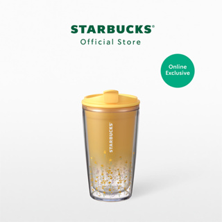 Starbucks Yellow Gradient Little Wild Flower Tumbler 12oz. ทัมเบลอร์สตาร์บัคส์พลาสติก ขนาด 12ออนซ์ A11143775