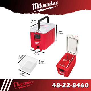 Milwaukee Packout 48-22-8460  กล่องเก็บความเย็น ลังใส่เครื่องมือ Packout IP65 protection