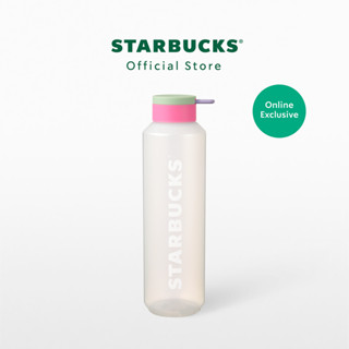 Starbucks Iridescent Pink Green Lid Water Bottle 24oz. ขวดน้ำสตาร์บัคส์พลาสติก ขนาด 24ออนซ์ A11143972