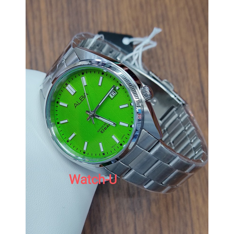 ALBA Gelato นาฬิกาข้อมือ ผู้หญิง เขียวมะนาว รุ่น AG8N25X1, AG8N25X, AG8N25 สามารถจับคู่กับ AL4515X