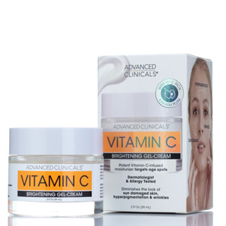 [พร้อมส่ง] นำเข้าจากอเมริกา ของแท้ 100% วิตามินซีครีมเจล Advanced Clinicals, Vitamin C,Brightening Gel-Cream