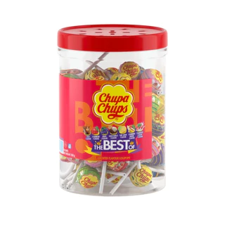Chupa Chups Classic Best Of อมยิ้ม จูปาจุ๊ปส์ เดอะ เบสท์ ออฟ 55 ไม้ คละรส