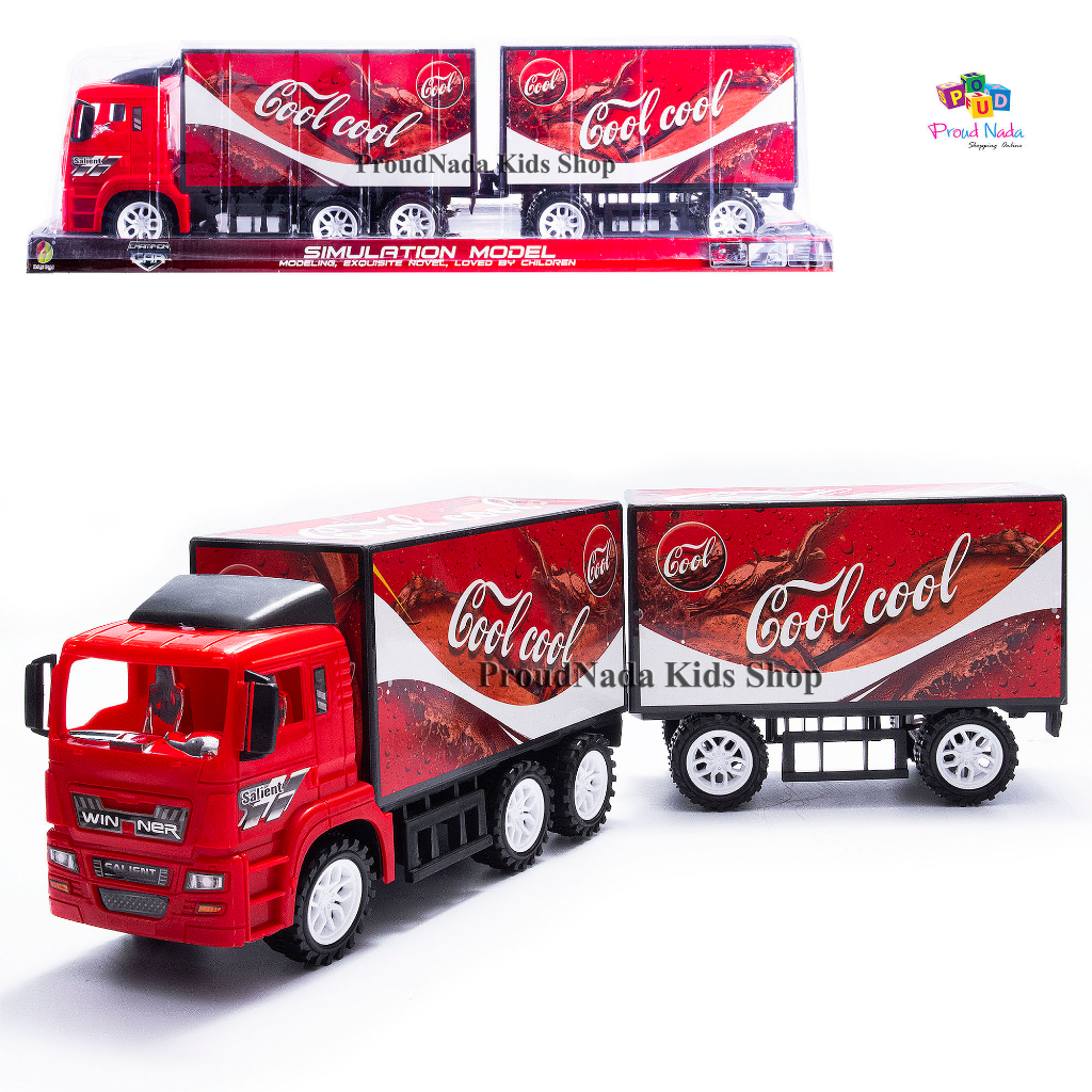 ProudNada Toys ของเล่นเด็ก รถบรรทุก รถพ่วง รถสไปรท์ รถโค้ก(มี 2 แบบให้เลือก)CHAMPION CAR SIMULATION MODEL NO.XL006/XL010