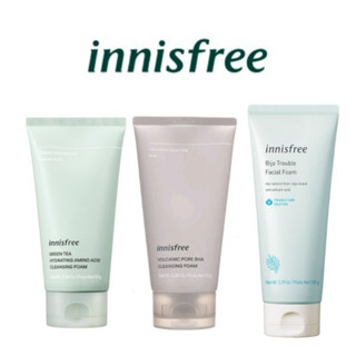 รุ่นใหม่ล่าสุด(พร้อมส่ง) โฟมชาเขียว innisfree Green Tea Cleansing Foam 150ml