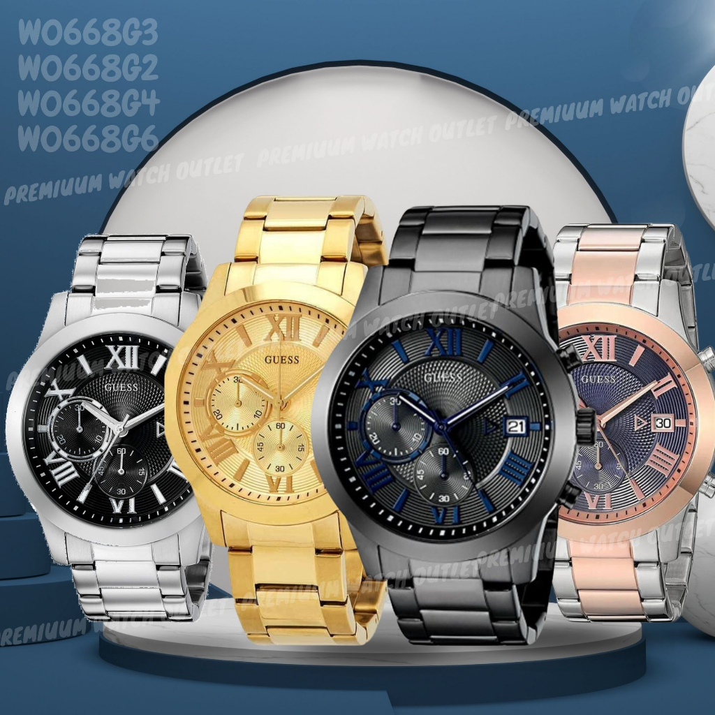 OUTLET WATCH นาฬิกา Guess OWG353 นาฬิกาข้อมือผู้หญิง นาฬิกาผู้ชาย แบรนด์เนม  Brandname Guess Watch รุ่น W0668G7