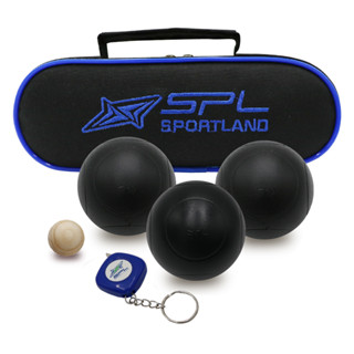 SPORTLAND Collection ลูกเปตอง สำหรับฝึกซ้อมกีฬา SPL Boules Petanque MattBalck SL3B Set3+Bag (1750)