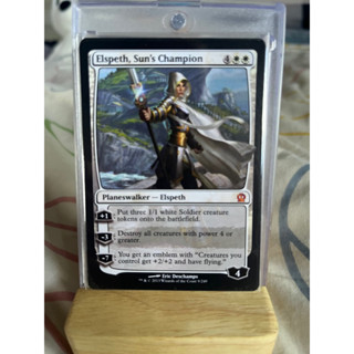 การ์ด MTG Elspeth, Sun’s Champion White Magic the Gathering EDH รุ่น Theros สภาพ Nm