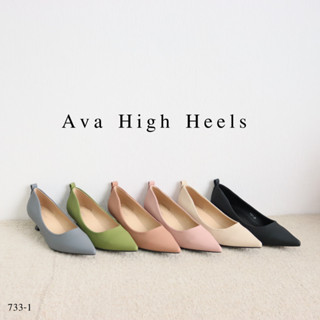 Mgaccess Ava High Heels Shoes 733-1 รองเท้าคัทชู