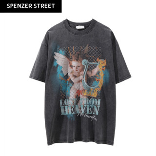 Spenzer.street | 🖤Lost from heaven tee โอเวอร์ไซส์ เสื้อผ้าสตรีท เกาหลี y2k แฟชั่น ทราวิส 2pac ฮิต 2023 มาใหม่