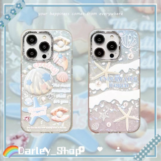 🔥สไตล์ใหม่🔥เคสไอโฟน iphone 11 14 Pro Max ins ฝัน ชายหาด เปลือก ป้องกันการตก เคส iphone 12 13 Pro Case for iPhone