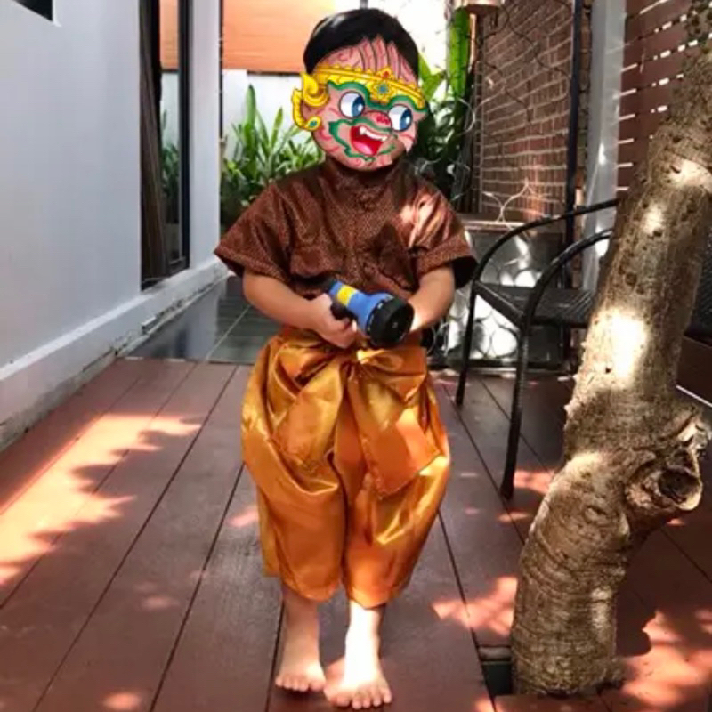 ชุดไทยเด็กชาย ท่านขุน ไซส์XL แค่ลอง ไม่เคยใส่