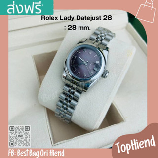 🔥นาฬิกาผู้หญิงโรเล็กซ์ Lady Datejust เครื่องญี่ปุ่นแท้ 28 mm.❌งานTop-Hiend❌เรือนเงิน🔥ภาพถ่ายงานจริง ทักแชทก่อนกดสั่งซื้อ