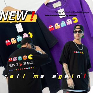 เสื้อยืดโอเวอร์ไซส์ Call Me Again ผ้าคอตตอนนำเข้าเกาหลี ทรงสวยๆ สกรีนแน่นๆ ใส่ได้ทั้งผู้ชายและผู้หญิง พร้อมส่ง