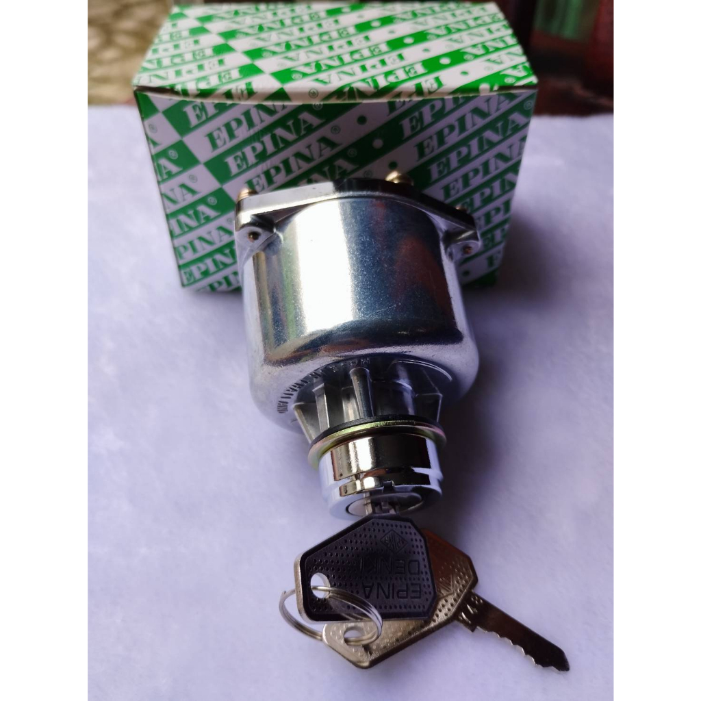 สวิทซ์กุญแจสตาร์ท ISUZU ใหญ่ EPINA แท้สำหรับรถ 6 ล้อ 10 ล้อ รถไถ และรถการเกษตร  12V., 24v. และ 220v. ราคาต่อ 1ตัว