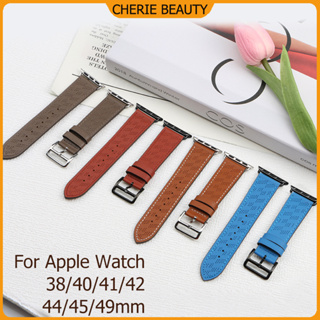 สำหรับ iwatch 1 2 3 4 5 6 7 se สายนาฬิกาหนัง 41 45 มม. 44 มม. 40 มม. 38 มม. 42 มม. 44 มม.49mm