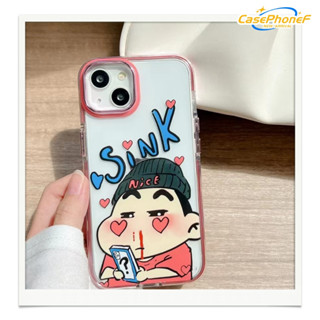 ✨ส่งของขวัญ✨เคส for iPhone 11 14 Pro Max Case for iPhone 12 13 ป้องกันการตก การป้องกัน การ์ตูน เครยอนชินจัง เข้ากันได้หม