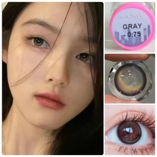 คอนแทคเลนส์ รุ่น Mini New York / Mini NewYork สีเทา/ตาล Gray/Brown มีค่าสายตา (0.00)-(-10.00)