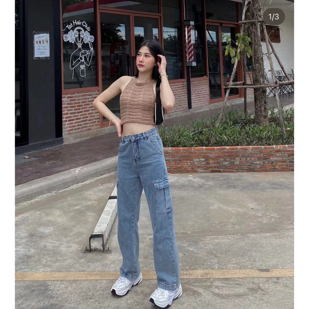 กางเกงคาร์โก้ผู้หญิง มีไซส์ ใส่สวยพอดีตัว ทรงสวยมาก กางเกงแคมป์ปิ้งS-3XL thumbnail 3