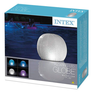 INTEX ไฟสระ ไฟลอยน้ำ ไฟสระว่ายน้ำทรงกลม Floating LED Globe LED pool light รุ่น 28693