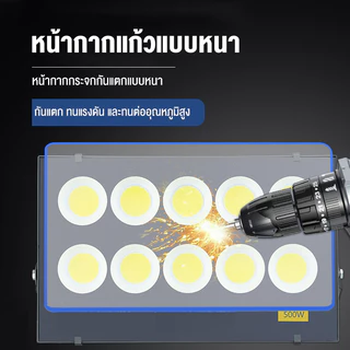 สปอร์ตไลท์ LED สปอตไลท์ ไฟส่องสว่าง 15000W แสงสีขาว ไฟสปอตไลท์กลางแจ้ง spotlight ส่องสว่างป้ายโฆษณา กันน้ำ เสียบปลั๊กไฟ