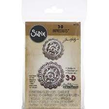 Sizzix 3-D Impresslits Embossing Folder - Medallion by Tim Holtz