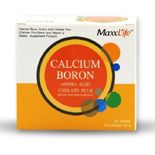 แคลเซียม  CALCIUM & BORON 1X60'S MaxxLife