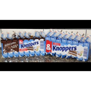 Knoppers Wafer Joghurt น้ำหนัก 25 กรัม 1 แพ็ค มี 8 ห่อ มี 2 รส exp.01/02/24