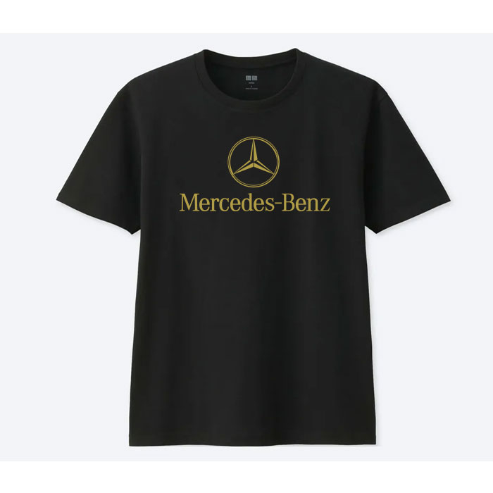 MERCEDES GOLD EDITION T SHIRT  เสื้อยืด คอกลม รถยนต์ สีทอง SIZE M -3XL