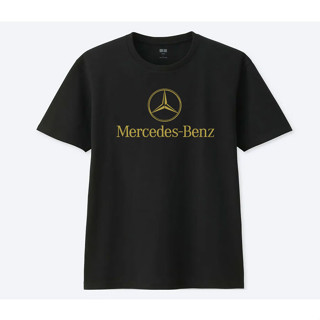 BENZ MERCEDES GOLD EDITION T SHIRT  เสื้อยืด คอกลม รถยนต์ สีทอง SIZE M -3XL