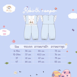 (New/มือ1) Marilyn marie - Rebirth romper (6-12)